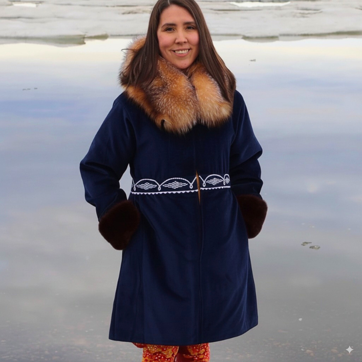 Contemporary Pleated Style Parka