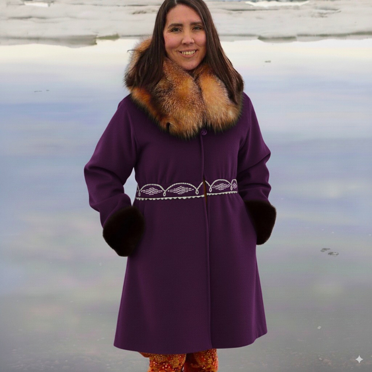 Contemporary Pleated Style Parka
