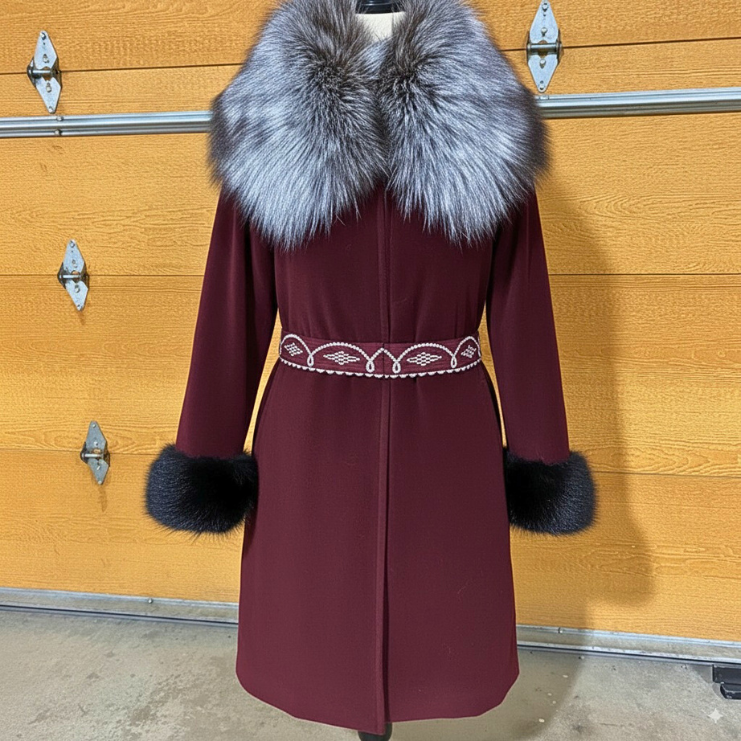 Contemporary Pleated Style Parka