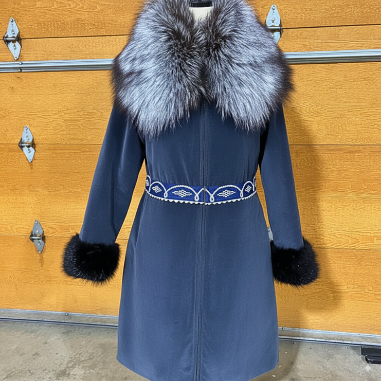 Contemporary Pleated Style Parka