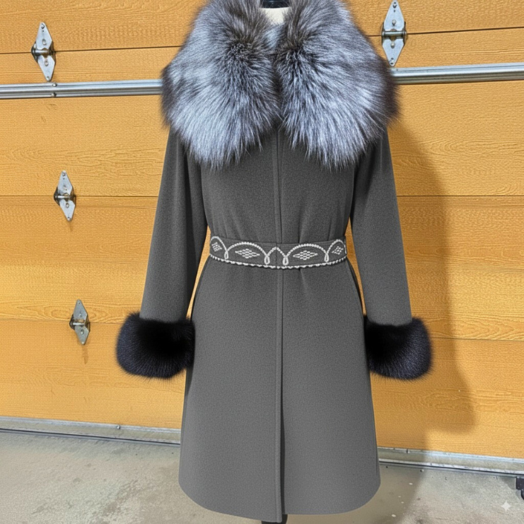 Contemporary Pleated Style Parka