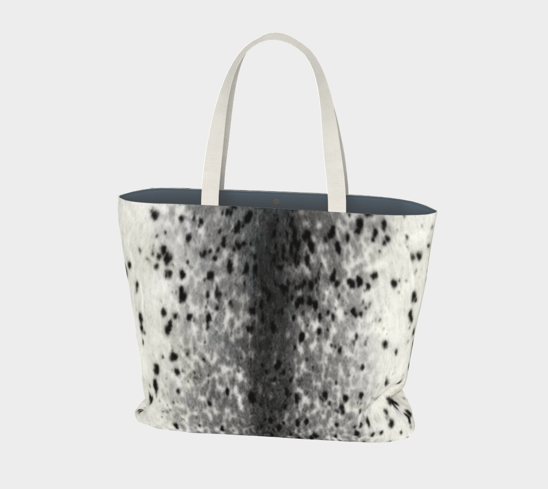 Spotted Sealskin Large Tote – Arctic Luxe