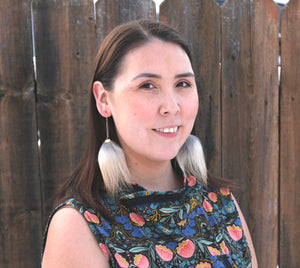 Golden Island Mini Fox Pom Pom Earrings
