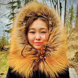 Black A-line Long Parka