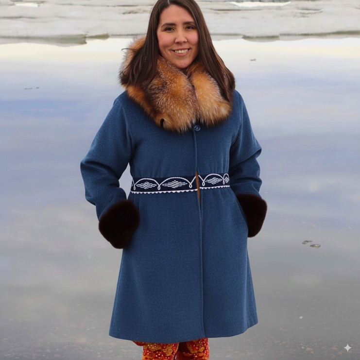 Contemporary Pleated Style Parka