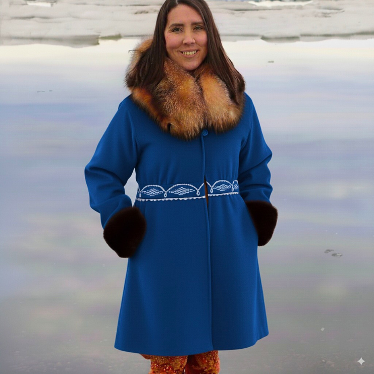 Contemporary Pleated Style Parka