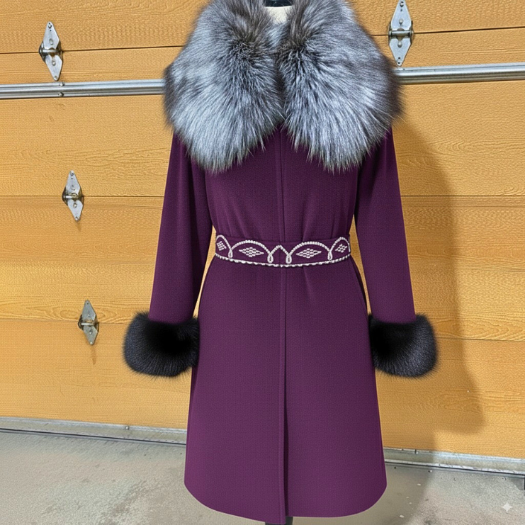 Contemporary Pleated Style Parka