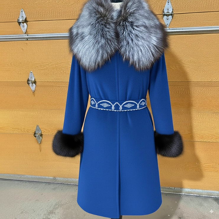 Contemporary Pleated Style Parka