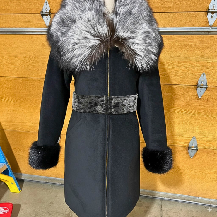 Contemporary U-Style Parka with Sealskin Belt