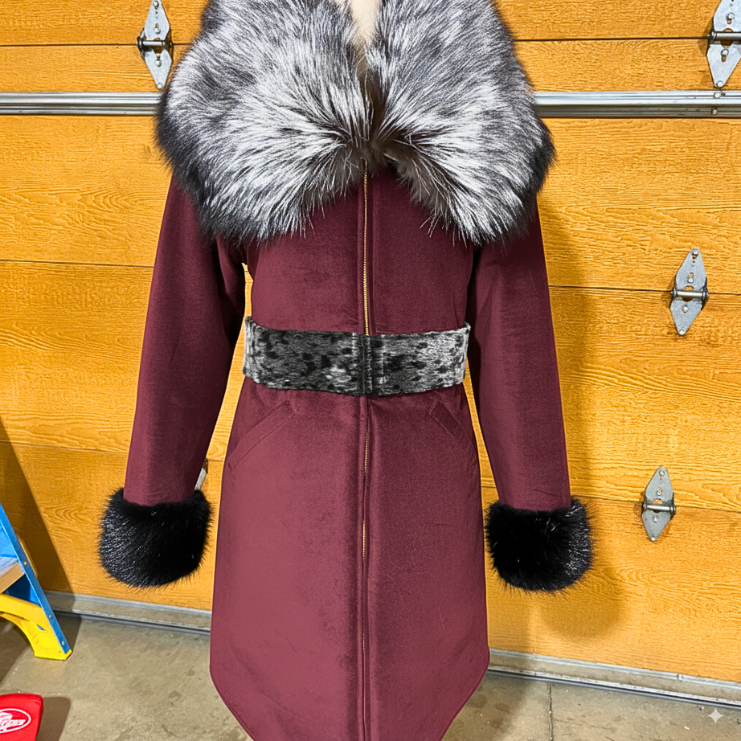 Contemporary U-Style Parka with Sealskin Belt