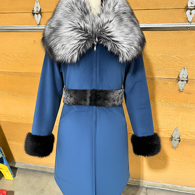 Contemporary U-Style Parka with Sealskin Belt