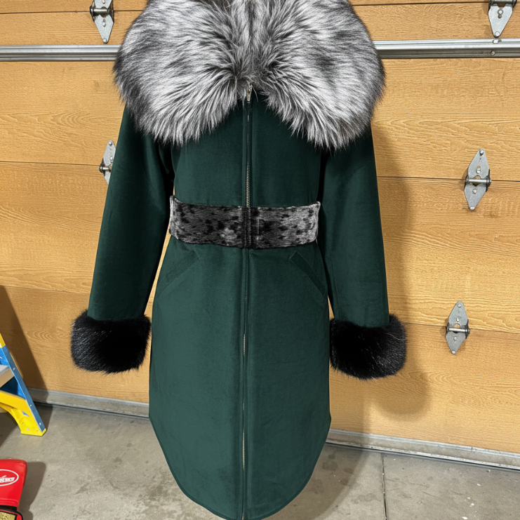 Contemporary U-Style Parka with Sealskin Belt