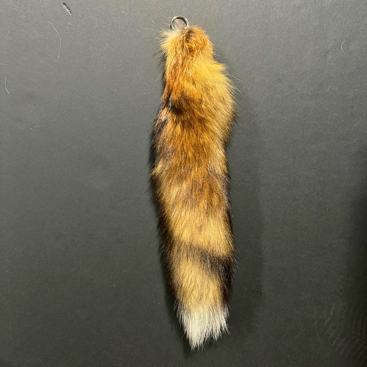 Red Fox Tail Keychain