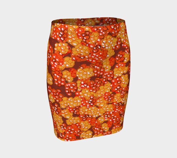 Aqpik(Salmonberry) Fitted skirt
