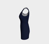 Arctic Cotton Navy Bodycon Dress
