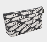 snowy owl makeup bag
