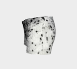 Sealskin print running shorts