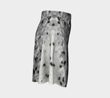 Sealskin Print Flare Skirt