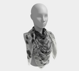 Sealskin printed scarf