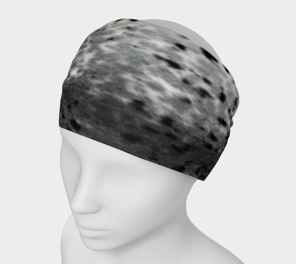 Spotted Sealskin Print Headwrap