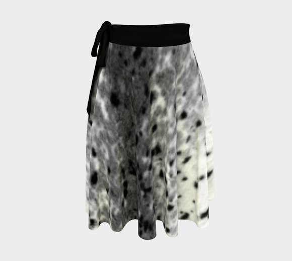 Sealskin Print wrap skirt