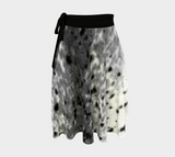 Sealskin Print wrap skirt