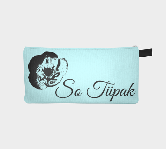 So tiipak pencil pouch aqua