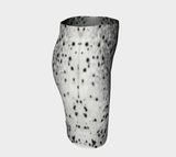 Sealskin Print Fitted Skirt