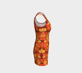 Aqpik(Salmonberry) Bodycon Dress
