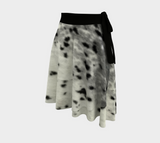 Sealskin Print wrap skirt
