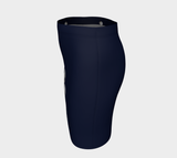 Arctic Cotton Navy Fitted Skirt