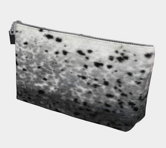 Spotted Sealskin Print Makeup Bag