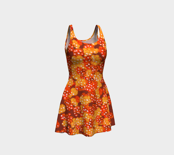 Aqpik(Salmonberry) Flare Dress