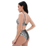 Sealskin Print Recycled high-waisted bikini