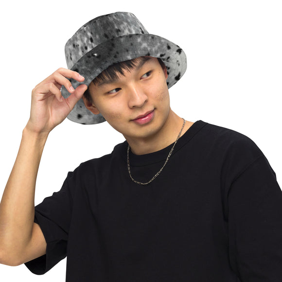 Sealskin Print Reversible bucket hat