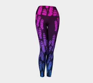 Ukpik(Snowy Owl) Feather Yoga Leggings