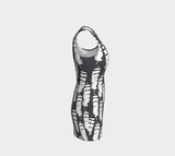 Ukpik(Snowy Owl) Feather Bodycon Dress