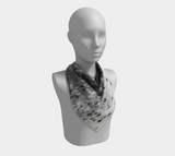 Sealskin printed scarf