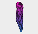 Ukpik(Snowy Owl) Feather Yoga Leggings