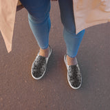 Spotted Sealskin Print Women’s slip-on canvas shoes