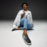 Spotted Sealskin Print Women’s slip-on canvas shoes