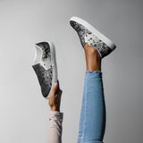 Spotted Sealskin Print Women’s slip-on canvas shoes